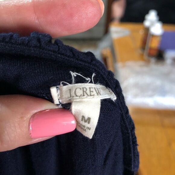 J Crew Scoop Neck Minimalist Sleeveless Mini Dress Navy Blue - S - Picture 10 of 13